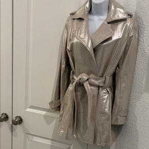 Metallic Trench Coat
